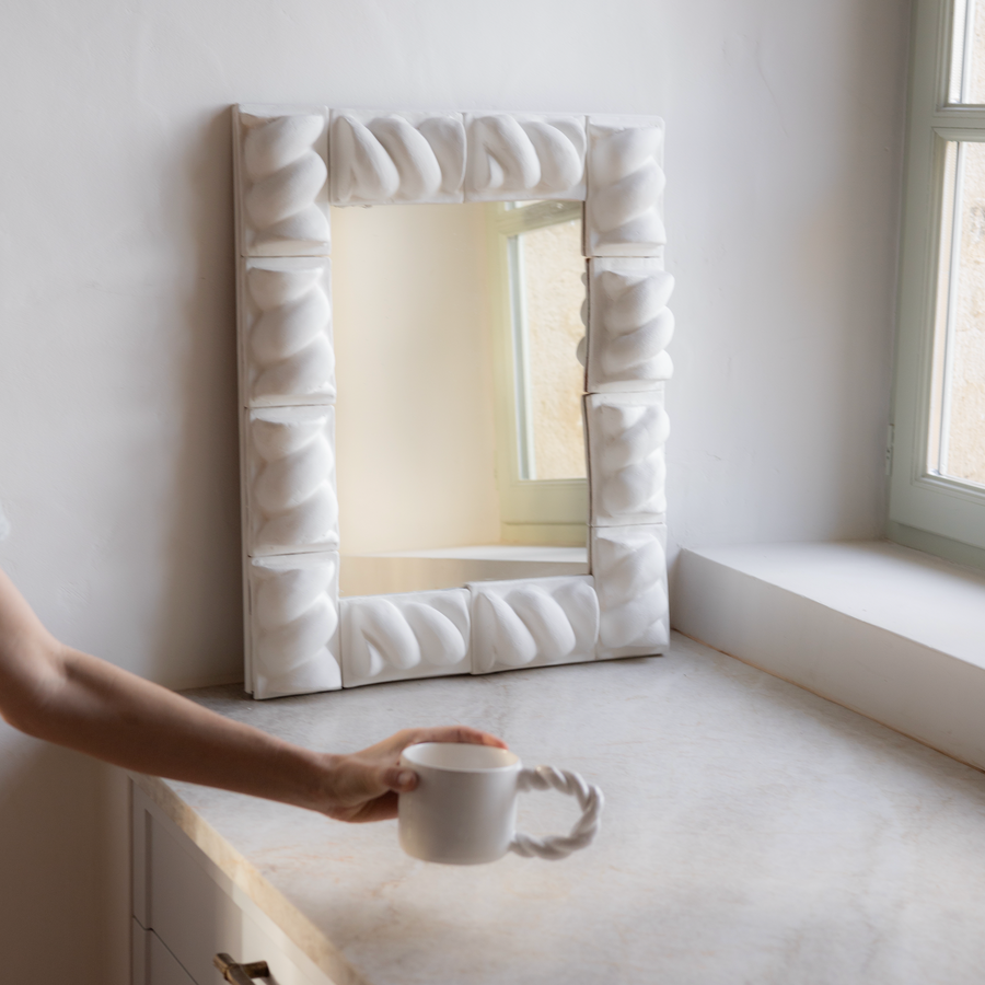 MIROIR BABKA BLANC